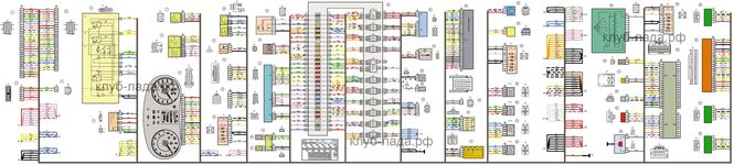 Схема панели приборов Калина 2
