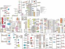 Электрическая схема электропроводки и электрооборудования Лады Приора (ВАЗ 2170)
